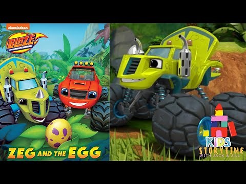 🛻🚙 Kids Book Read Aloud: Nickelodeon Blaze and The Monster Machines : Zeg And The Egg