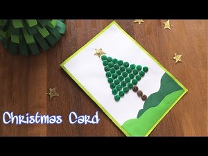 Happy Christmas Card Making for kids | Handmade Christmas Cards