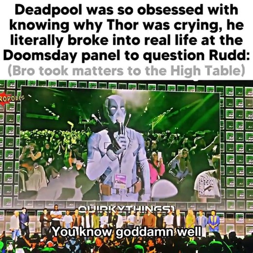 DEADPOOL broke into REAL LIFE to ask why THOR was CRYING😭✌🏻Deadpool at San Diego Comic-Con 2026 #4k