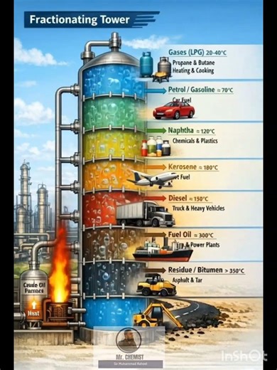fractional distillation of petroleum #ai #science