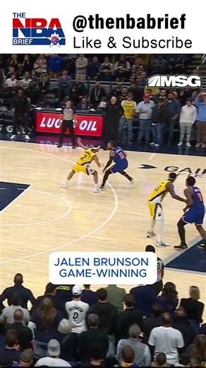NBA - JALEN BRUNSON GAME-WINNING THREE WITH 4.4 REMAINING #nbatoday #nbahighlightstoday #nba