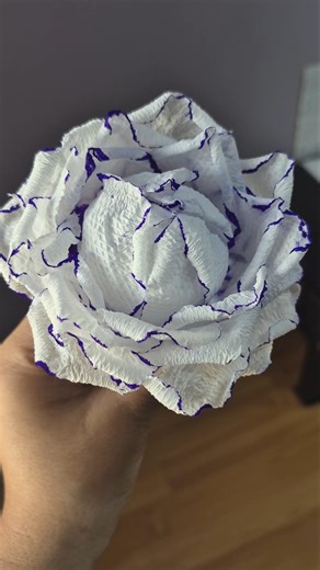 How to make tissue rose 🌹 #viral tissue rose #tissue rose flower craft ideas