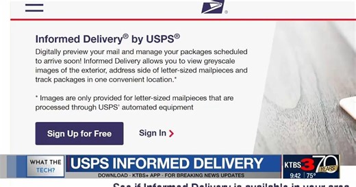 What the Tech: USPS informed delivery