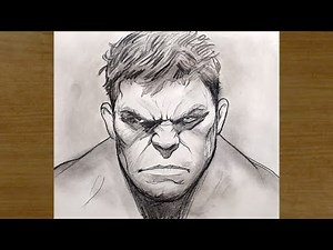 Hulk Portrait Drawing Tutorial | Beginner to Advanced