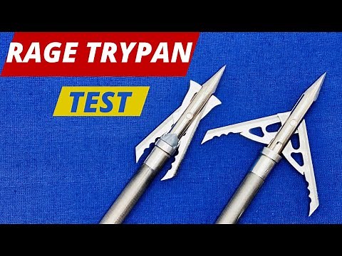 RAGE TRYPAN 100 gr Broadhead Test