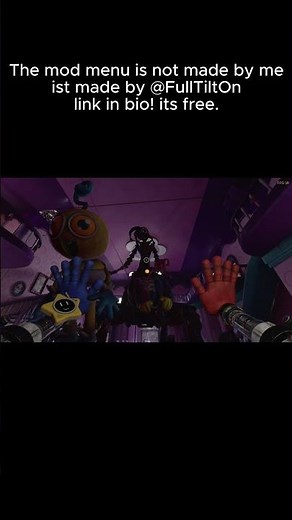 Cool mod menu made by ‪@FullTiltOn‬ for Poppy playtime ch5