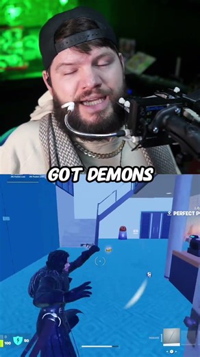 Enough comments on bot accusations in Fortnite. I told you I’m built diff #gaming #fortnite