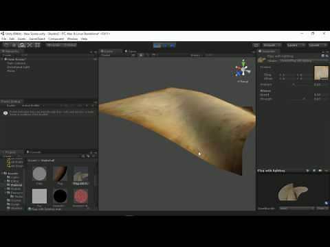 Unity shader : Flag with lighting