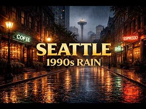 Seattle 1910s Rain | Rain Sounds for Sleep (No Thunder, 3 Hours)