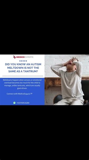 Autism Meltdown vs Tantrum