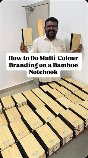 🌿 Custom Multi-Colour Branding on Bamboo Books 🌈 At Sanchi Bags, we bring your brand to life on eco-friendly bamboo notebooks with premium multi-colour printing. ✨ Sharp details ✨ Vibrant colours ✨ Sustainable & elegant finish Perfect for corporate gifting, conferences, events, and bulk orders — customised to match your brand identity. ♻️ Choose sustainability. Choose style. Choose Sanchi Bags. 📦 Bulk orders welcome 9995463481 📲 Contact us for customisation & pricing 🌐 Visit: www.sanchibags