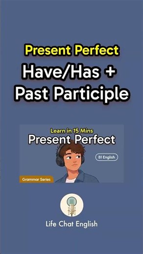 The basic formula — have/has + past participle