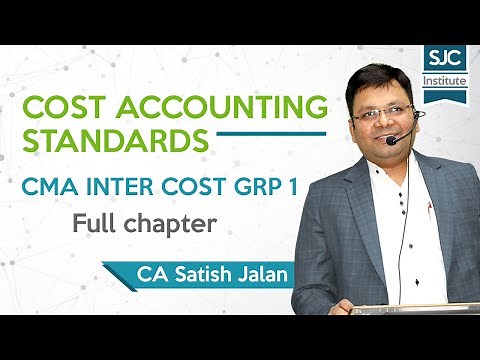 Cost Accounting Standards - For CMA Inter Cost Grp 1 - Full chapter