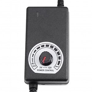 AC to DC Adapter, 110V-240V AC to 3-12V DC 2A Adjustable Power Supply, 12V Fan Power Supply 12V Transfer Speed Controller Variable DC Power Adapter
