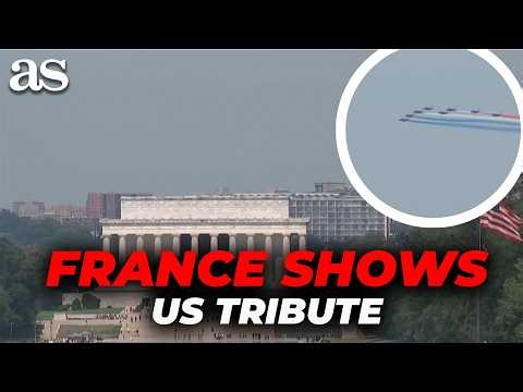 FRENCH JETS deliver BREATHTAKING FLYOVER for U.S. Independence Day in Washington, D.C