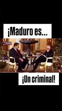 MADURO ES UN CRIMINAL: Entrevista Jorge Ramos
