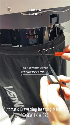 Automatic Drawstring Inserting Machine