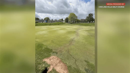 Lightning strike at Harrison golf course causes heavy damage to green