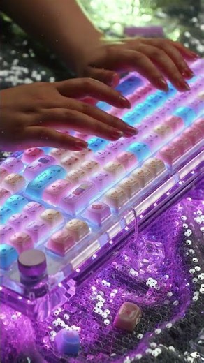 KiiBOOM Phantom 98 Purple with Meow Pudding PC Keycap Set
