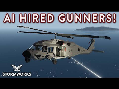 Hiring AI To Fight For Me!!! - Gunner Hire Addon - Search & Destroy Weapons DLC - Stormworks