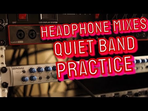 How to Rehearse Silently with HEADPHONES MONITORING SYSTEM | Budget Option Included!