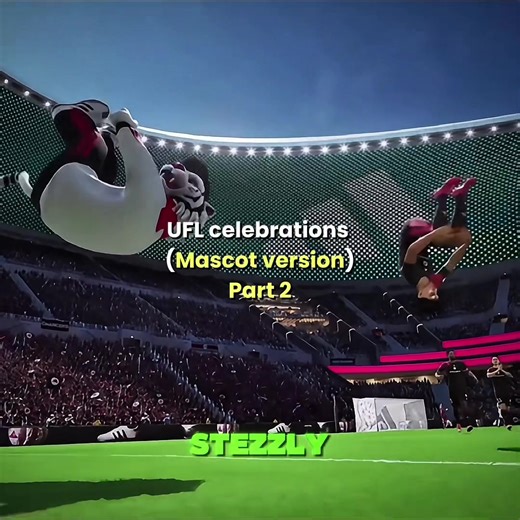 “UFL mascot celebrations part 2🔥🤩”#ufl #fc26 #celebration #edit #viral