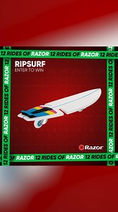 Ride #7: RipSurf Beyond simply looking like a surfboard, the RipSurf uses RipStik technology to simulate the fun and freedom of surfing on dry land! Enter to Win: ✔️ Tag 2 friends in the comments ✔️ Follow Razor Worldwide 🎟️ Every comment = 1 entry 🏆 1 winner announced 12/12 (USA only #giveaway) | Razor Worldwide