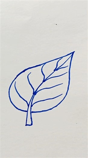 How To Draw Leaf 🌿 ?? #viral #trending #shorts #youtubeshorts #ytshorts #leaf