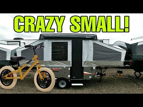 CRAZY TINY Popup Travel Trailer RV! Gotta see to believe! Flagstaff MAC 176LTD