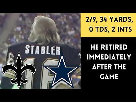 The AWFUL Game That Forced Ken Stabler to RETIRE | Saints @ Cowboys (1984)