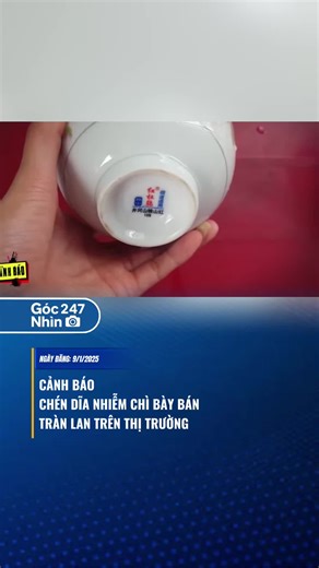 Nguy cơ nhiễm chì từ chén dĩa nhựa và sứ