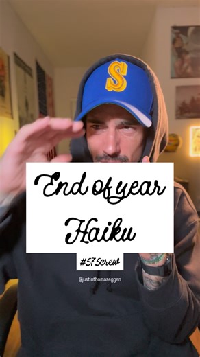 Justin Eggen on Instagram: "Let’s write a Haiku! 5-7-5 Write a haiku, post it and use the hashtag 575Crew! I also hope everyone has had a fantastic Christmas! #575crew #haiku #poetry #writingchallenge #endofyear"