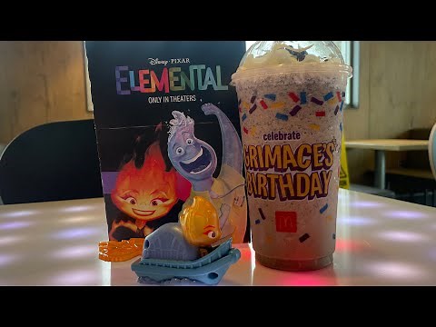 DISNEY•PIXAR -“ELEMENTAL” @ McDonald’s | Happy Meal Toys | Collect all 8 | Happy Bday Grimace