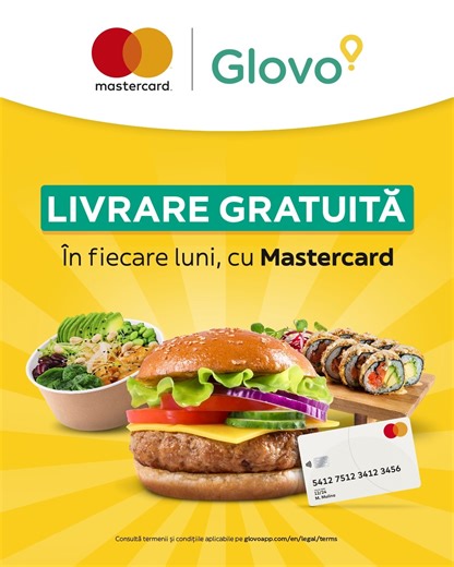 383K views · 22 reactions | Noi știm ce îți poate face ziua de luni mult mai bună — mâncarea preferată și livrarea gratuită. Din 2 iunie până în 28 iulie, în zilele de luni, ai parte de o ofertă specială: plătește prima comandă în Glovo cu Mastercard® iar livrarea va fi gratuită! • Doar prima comandă a zilei • Doar lunea • Doar cu Mastercard Delicios și convenabil — un început perfect de săptămână ❤️李 | Mastercard | Facebook