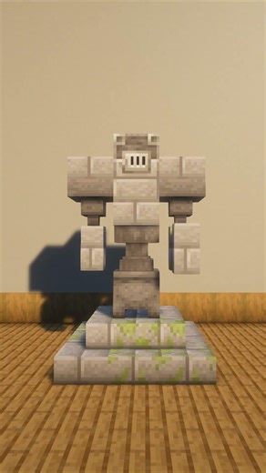 How to build a statue in minecraft