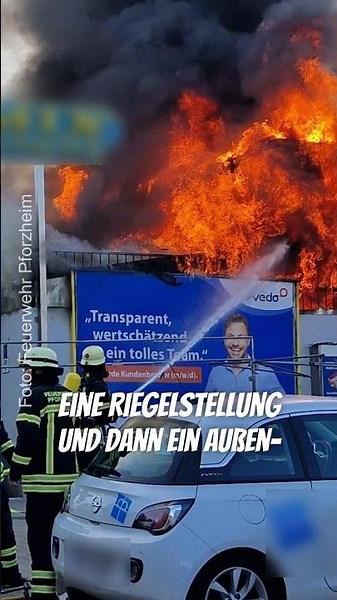 Erfolgreiche Riegelstellung 🔥💦 #feuerwehr #pforzheim #löschen