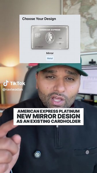 Obtenez le nouveau design miroir de votre carte Amex Platinum