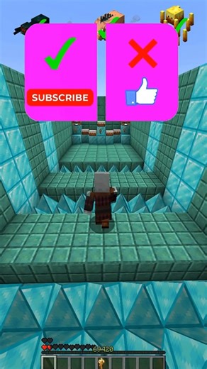 minecraft sharp trap test with popular mobs🤫