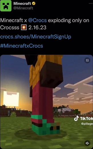 Minecraft on TikTok