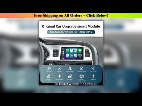 Wireless CarPlay Android Auto Retrofit Kit Screen Upgrade Decoder Box for Audi A6 Audi Q7
