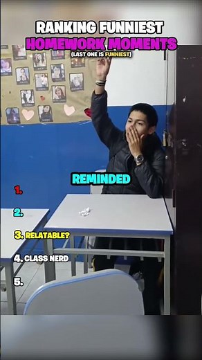 ranking funniest homework moments