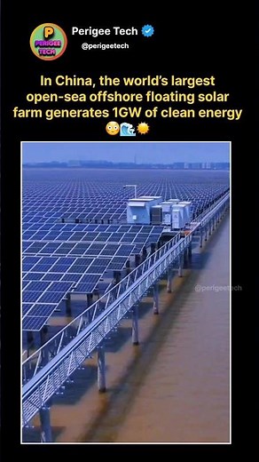 China Built the World’s Largest Floating Solar Farm 😳🌊☀️ #shorts #china #renewableenergy #solar