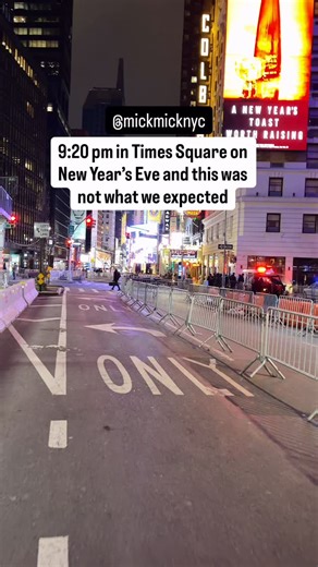 I totally forgot I had this video. Filmed at 9:20 pm while walking down Broadway on New Year’s Eve, and parts of Times Square felt noticeably empty. Now seeing how many people went to the Brooklyn Bridge thinking there would be fireworks, it made me think back to this moment. Not saying the two are definitely connected, just sharing what I saw on the ground. | New York Mickey