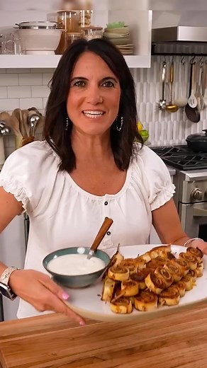 Tortilla Kebob Pinwheels with Lemony Yogurt Sauce