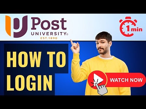 Post.edu Student Login⏬👇 Step-by-Step Tutorial 🔑🔒 [Faculty Login+Student Login]