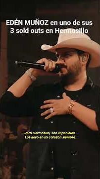 Edén Muñoz canta "Chale" en su noche 1 de 3 en el Palenque de la ExpoGan Sonora 2025 en Hermosillo