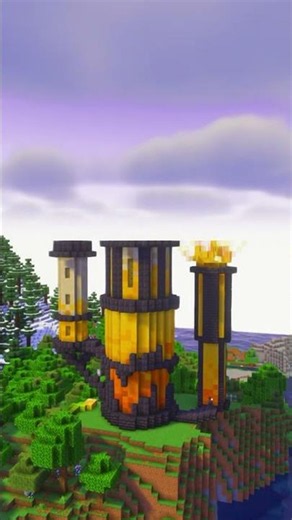 A Tower of Blaze Build | The Tourmaline Project #minecraft #minecraftbuilding