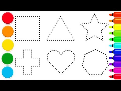 Easy 2D Shapes Drawing for Beginners | Step by Step Tutorial