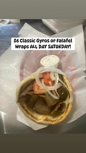 $6 Saturdays! Enjoy Classic Gyros and Falafel wraps only $6!!!! | The Loaded Gyro | Facebook