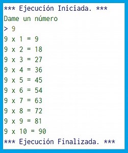 Tablas de multiplicar en pseint - ALGORITMODETAREA